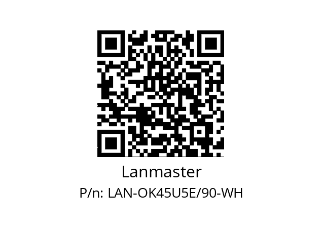   Lanmaster LAN-OK45U5E/90-WH