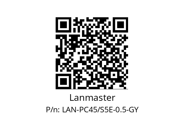   Lanmaster LAN-PC45/S5E-0.5-GY