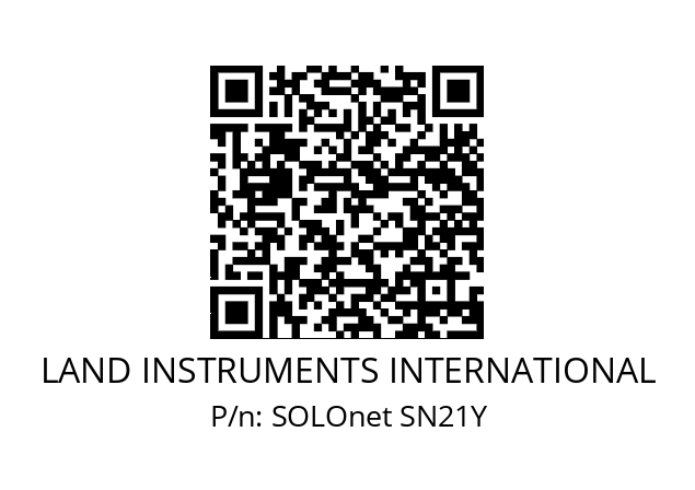   LAND INSTRUMENTS INTERNATIONAL SOLOnet SN21Y