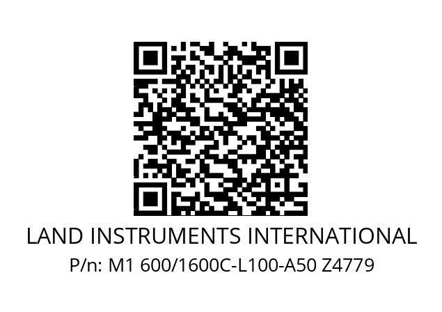   LAND INSTRUMENTS INTERNATIONAL M1 600/1600C-L100-A50 Z4779