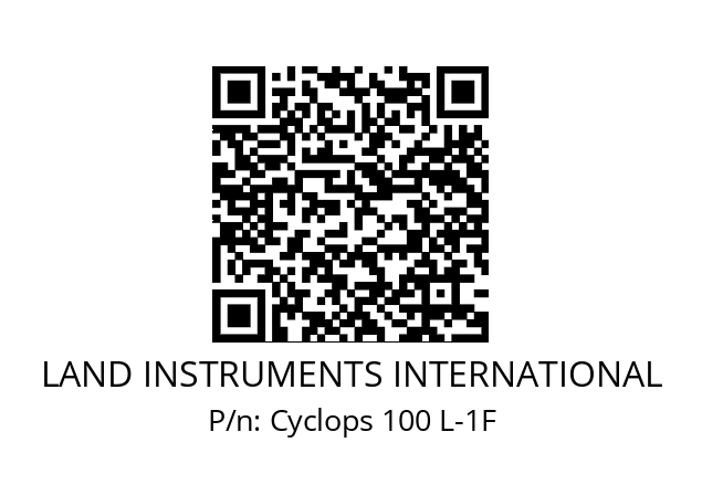   LAND INSTRUMENTS INTERNATIONAL Cyclops 100 L-1F