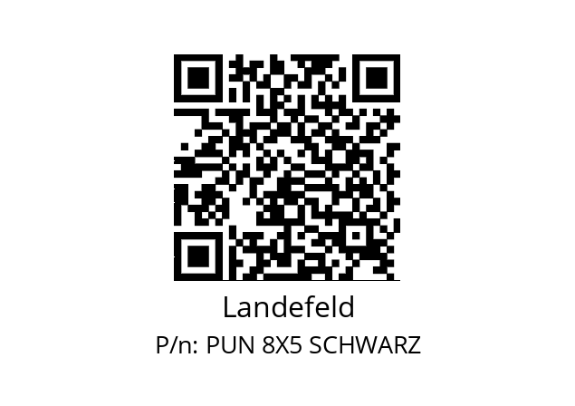   Landefeld PUN 8X5 SCHWARZ