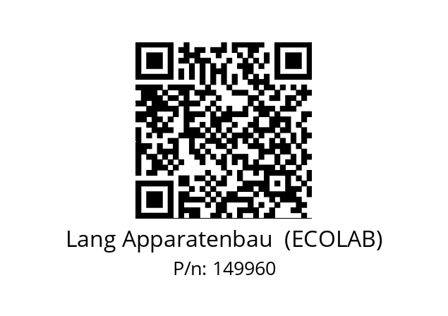   Lang Apparatenbau  (ECOLAB) 149960