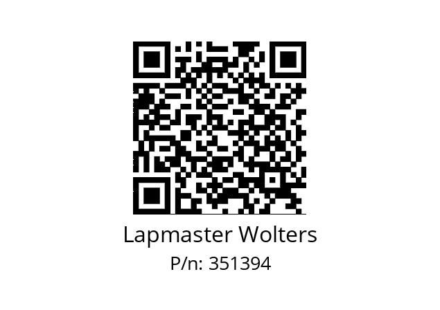   Lapmaster Wolters 351394