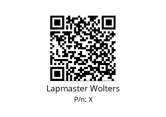   Lapmaster Wolters X