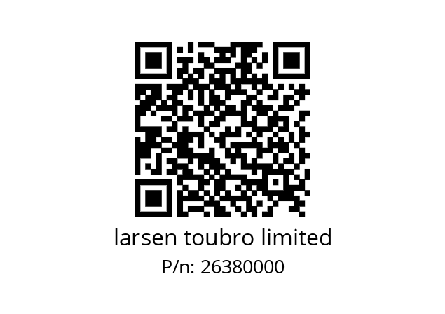   larsen toubro limited 26380000