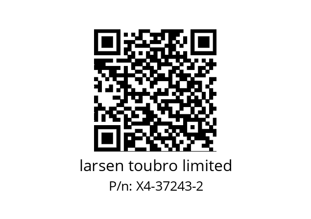   larsen toubro limited X4-37243-2