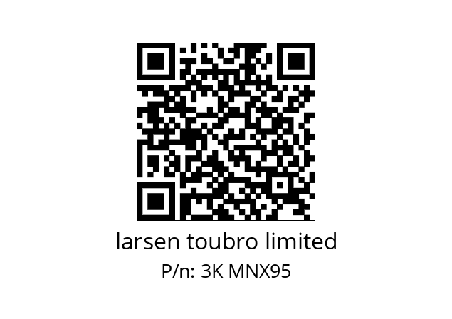   larsen toubro limited 3K MNX95