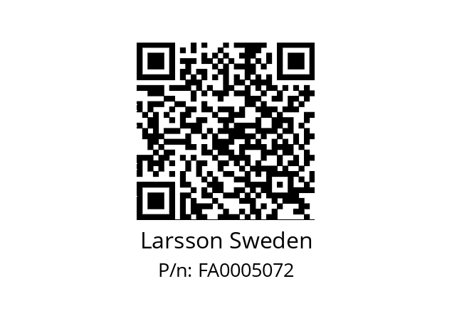   Larsson Sweden FA0005072