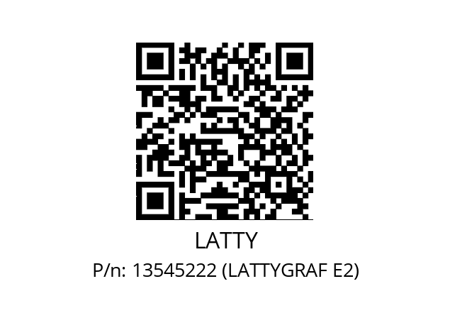   LATTY 13545222 (LATTYGRAF E2)