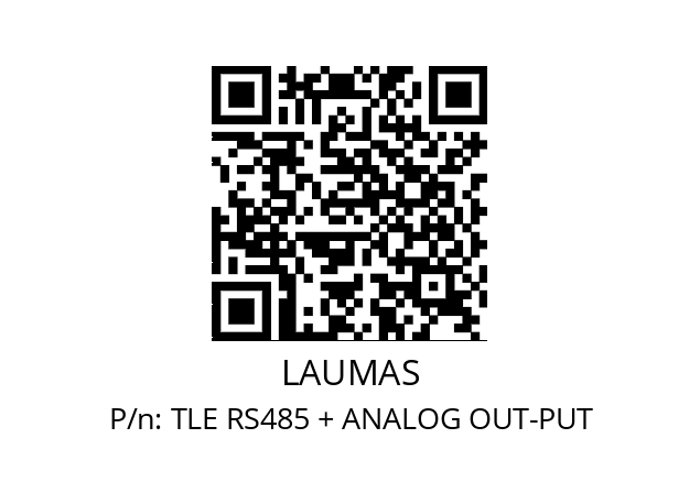   LAUMAS TLE RS485 + ANALOG OUT-PUT