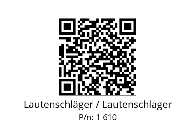   Lautenschläger / Lautenschlager 1-610