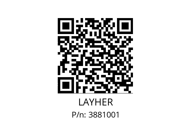   LAYHER 3881001