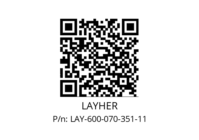   LAYHER LAY-600-070-351-11