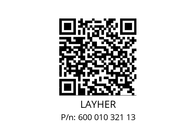   LAYHER 600 010 321 13