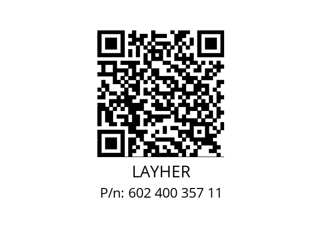   LAYHER 602 400 357 11