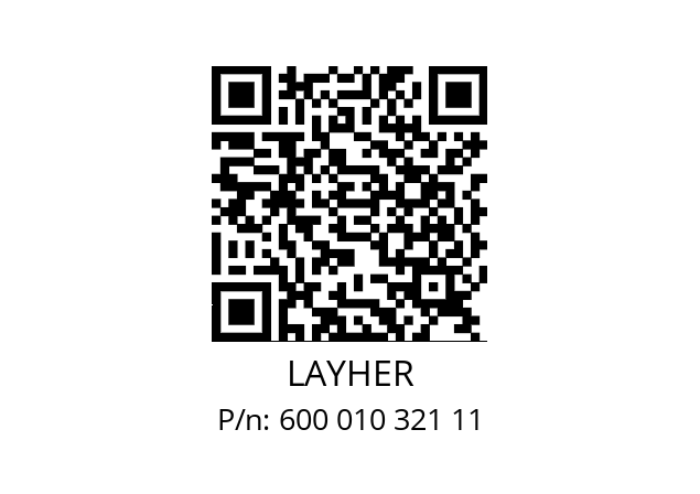   LAYHER 600 010 321 11