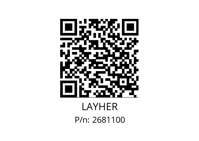   LAYHER 2681100