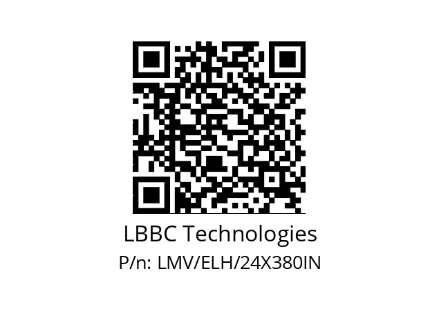   LBBC Technologies LMV/ELH/24X380IN