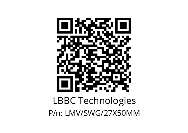   LBBC Technologies LMV/SWG/27X50MM