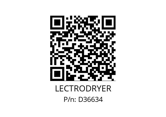   LECTRODRYER D36634