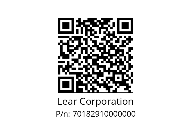   Lear Corporation 70182910000000