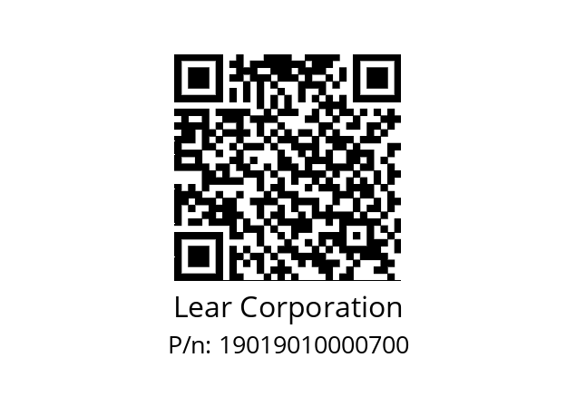   Lear Corporation 19019010000700