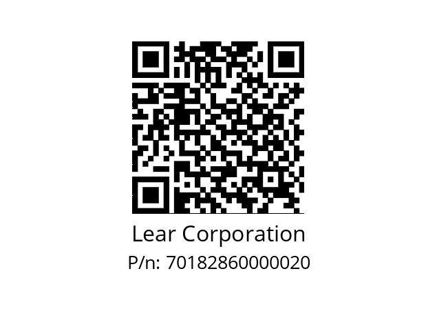   Lear Corporation 70182860000020