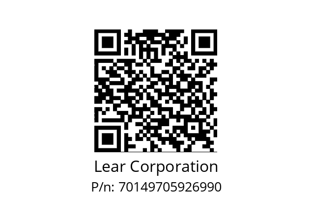   Lear Corporation 70149705926990