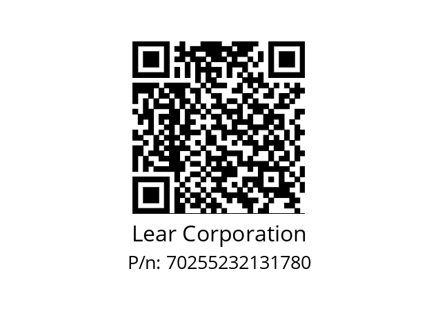   Lear Corporation 70255232131780