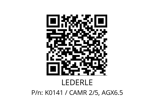   LEDERLE K0141 / CAMR 2/5, AGX6.5