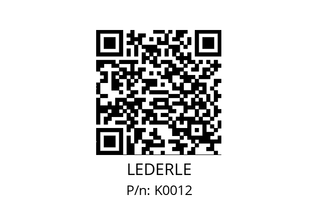   LEDERLE K0012