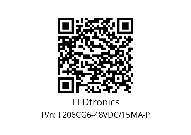   LEDtronics F206CG6-48VDC/15MA-P