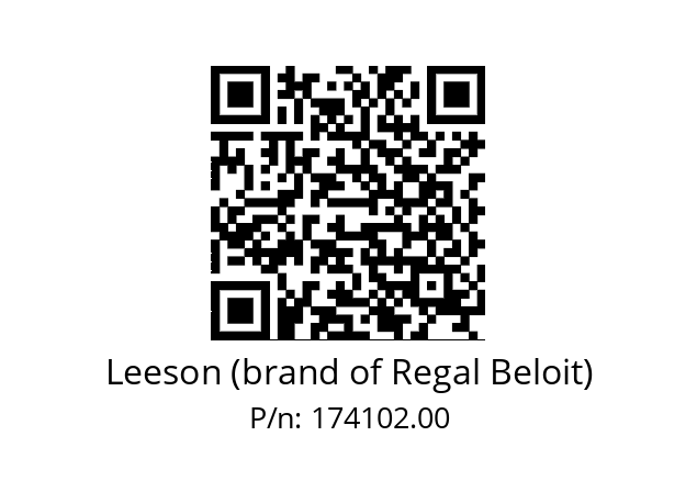   Leeson (brand of Regal Beloit) 174102.00