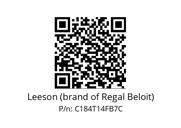   Leeson (brand of Regal Beloit) C184T14FB7C