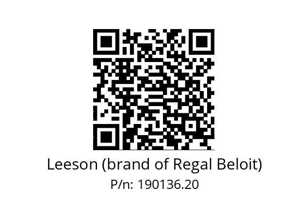   Leeson (brand of Regal Beloit) 190136.20