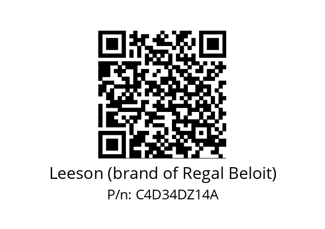   Leeson (brand of Regal Beloit) C4D34DZ14A