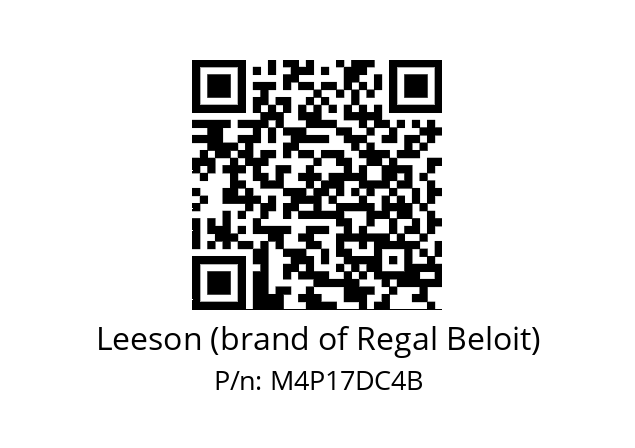   Leeson (brand of Regal Beloit) M4P17DC4B