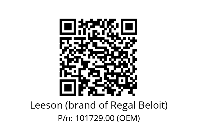   Leeson (brand of Regal Beloit) 101729.00 (OEM)