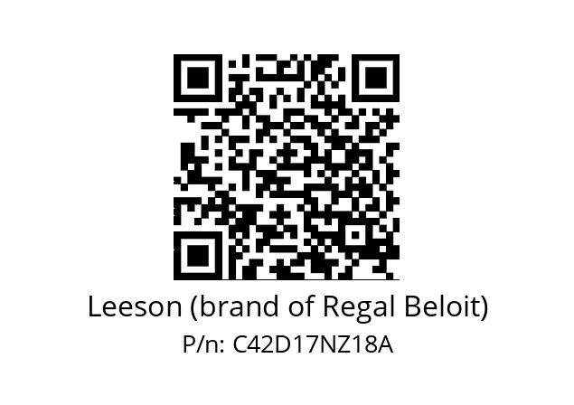   Leeson (brand of Regal Beloit) C42D17NZ18A