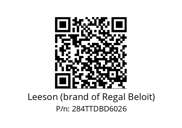   Leeson (brand of Regal Beloit) 284TTDBD6026