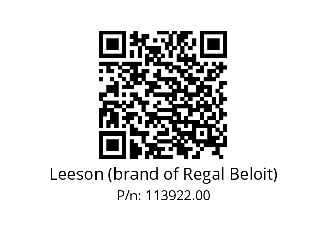   Leeson (brand of Regal Beloit) 113922.00