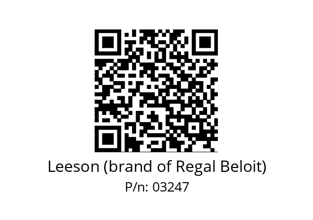   Leeson (brand of Regal Beloit) 03247