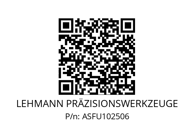   LEHMANN PRÄZISIONSWERKZEUGE ASFU102506