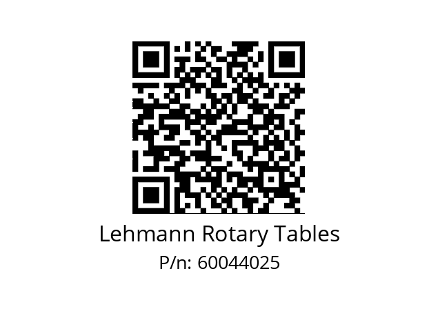   Lehmann Rotary Tables 60044025