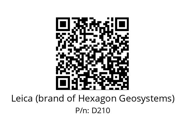   Leica (brand of Hexagon Geosystems) D210