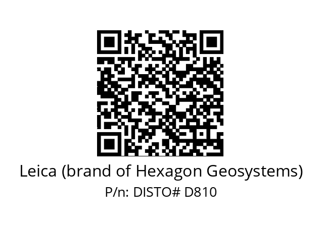   Leica (brand of Hexagon Geosystems) DISTO# D810