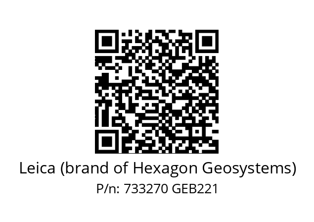   Leica (brand of Hexagon Geosystems) 733270 GEB221