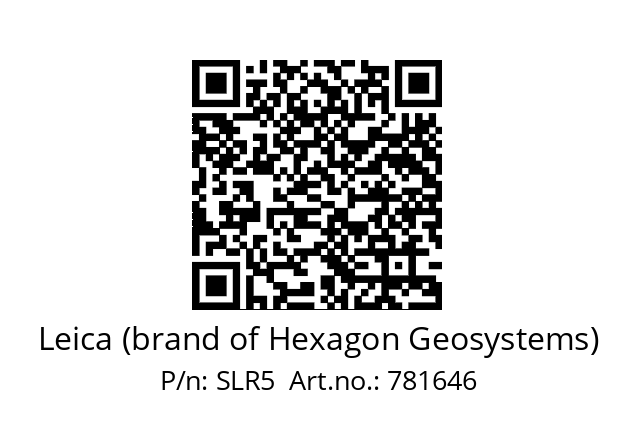   Leica (brand of Hexagon Geosystems) SLR5  Art.no.: 781646