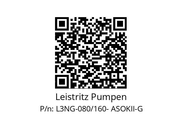   Leistritz Pumpen L3NG-080/160- ASOKII-G